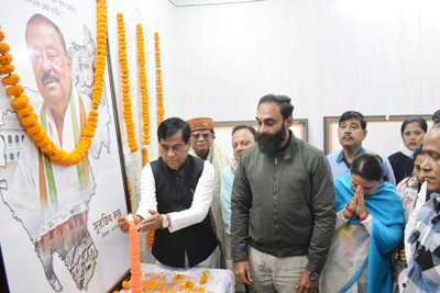 Death anniversary of former BJP MLA late Surajit Datta observed at 7 Ramnagar assembly constituency at Agartala  in presence of incumbent MLA and Mayor of Agartala Municipal Corporation (AMC) Dipak Majumdar on December 27.